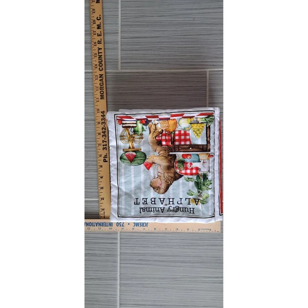 Hungry Animal Alphabet Cloth Book Toddler Soft Fabric Storybook Educational Toy - Picture 9 of 9